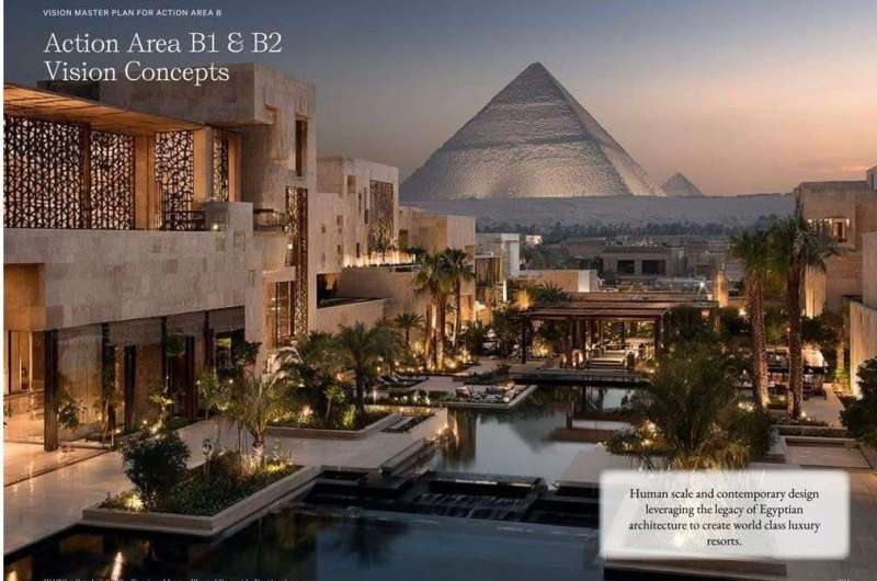 ملامح مخطط منطقة الأهرامات