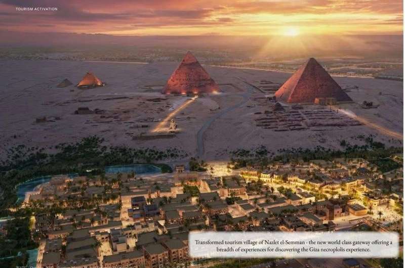 ملامح مخطط منطقة الأهرامات