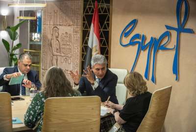 وزير السياحة أثناء اللقاء