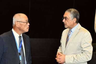 حسام هيبة يلتقي سفر اليبابان بالقاهرة