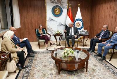 كريم بدور يستقبل وفد البنك الدولي