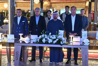 وزير السياحة ومحافظ جنوب سيناء أثناء الافتتاح